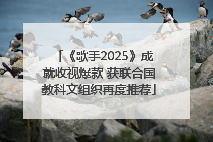 《歌手2025》成就收视爆款 获联合国教科文组织再度推荐