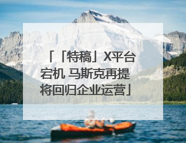 「特稿」X平台宕机 马斯克再提将回归企业运营