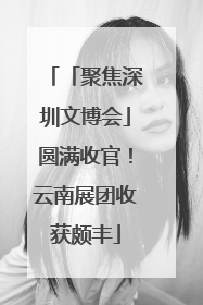 「聚焦深圳文博会」圆满收官！云南展团收获颇丰