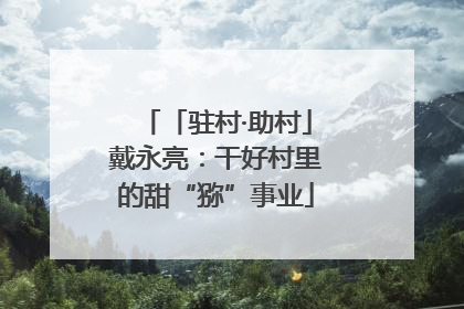 「驻村·助村」戴永亮：干好村里的甜“猕”事业