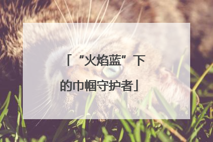 “火焰蓝”下的巾帼守护者