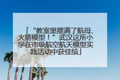 “教室里摆满了航母、火箭模型！”武汉这所小学在市级航空航天模型实践活动中获佳绩