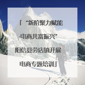 “新阶聚力赋能·电商共富振兴”阳信县劳店镇开展电商专题培训