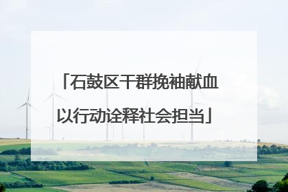 石鼓区干群挽袖献血 以行动诠释社会担当