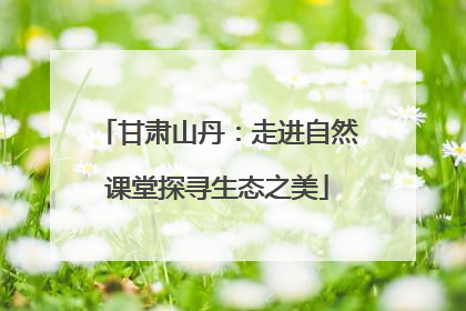 甘肃山丹：走进自然课堂探寻生态之美