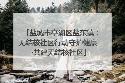 盐城市亭湖区盐东镇：无结核社区行动守护健康 ·共建无结核社区