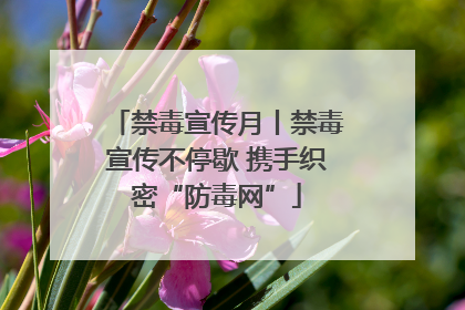 禁毒宣传月丨禁毒宣传不停歇 携手织密“防毒网”