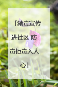 禁毒宣传进社区 防毒拒毒入人心