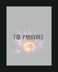 章子怡官宣