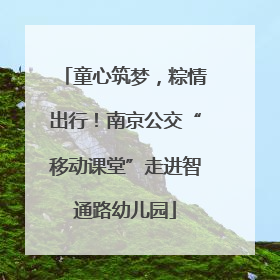 童心筑梦，粽情出行！南京公交“移动课堂”走进智通路幼儿园