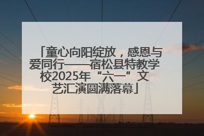 童心向阳绽放，感恩与爱同行——宿松县特教学校2025年“六一”文艺汇演圆满落幕