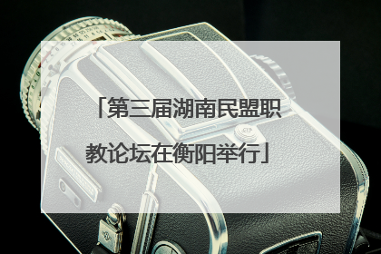 第三届湖南民盟职教论坛在衡阳举行