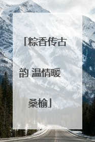 粽香传古韵 温情暖桑榆
