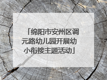 绵阳市安州区调元路幼儿园开展幼小衔接主题活动