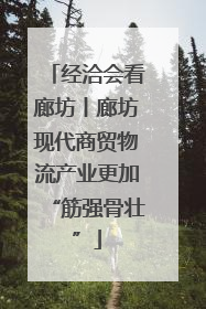 经洽会看廊坊丨廊坊现代商贸物流产业更加“筋强骨壮”