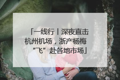 一线行丨深夜直击杭州机场，浙产杨梅“飞”赴各地市场