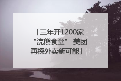 三年开1200家“浣熊食堂” 美团再探外卖新可能