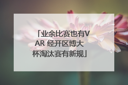 业余比赛也有VAR 经开区博大杯淘汰赛有新规