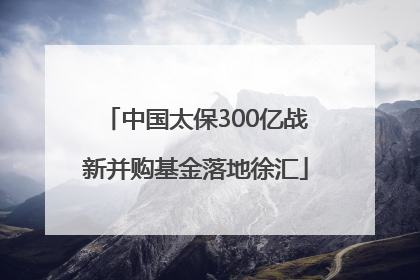 中国太保300亿战新并购基金落地徐汇