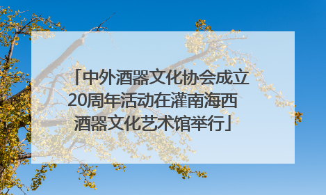 中外酒器文化协会成立20周年活动在灌南海西酒器文化艺术馆举行
