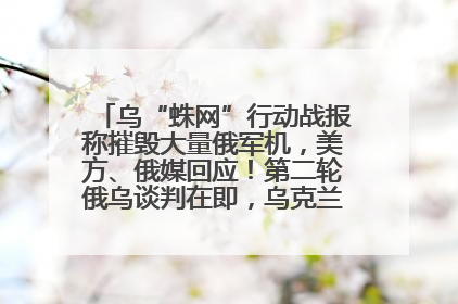 乌“蛛网”行动战报称摧毁大量俄军机，美方、俄媒回应！第二轮俄乌谈判在即，乌克兰提出三大诉求