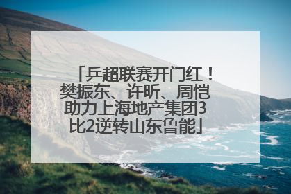 乒超联赛开门红！樊振东、许昕、周恺助力上海地产集团3比2逆转山东鲁能