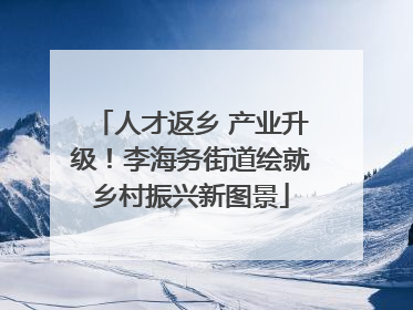 人才返乡 产业升级！李海务街道绘就乡村振兴新图景