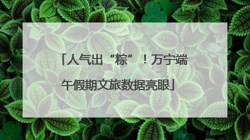 人气出“粽”！万宁端午假期文旅数据亮眼