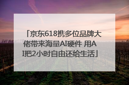 京东618携多位品牌大佬带来海量AI硬件 用AI把2小时自由还给生活