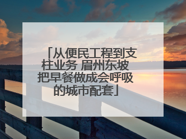 从便民工程到支柱业务 眉州东坡把早餐做成会呼吸的城市配套