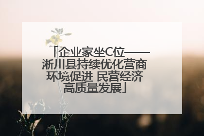 企业家坐C位——淅川县持续优化营商环境促进 民营经济高质量发展