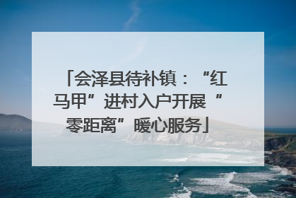 会泽县待补镇：“红马甲”进村入户开展“零距离”暖心服务