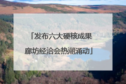 发布六大硬核成果 廊坊经洽会热潮涌动