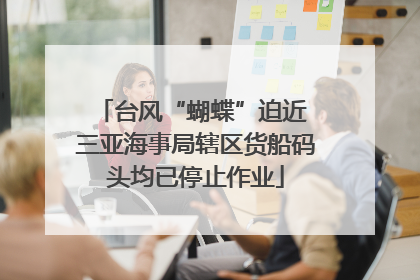 台风“蝴蝶”迫近 三亚海事局辖区货船码头均已停止作业