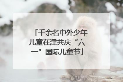千余名中外少年儿童在津共庆“六一”国际儿童节