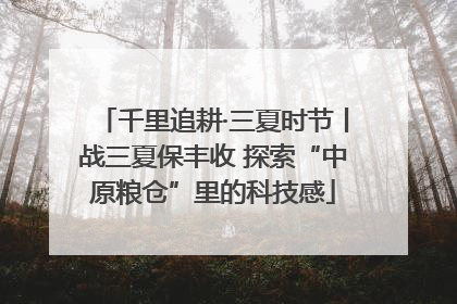 千里追耕·三夏时节丨战三夏保丰收 探索“中原粮仓”里的科技感