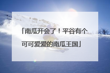 南瓜开会了！平谷有个可可爱爱的南瓜王国