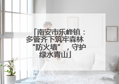 南安市乐峰镇：多管齐下筑牢森林“防火墙”，守护绿水青山