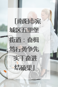 南阳市宛城区五里堡街道：奋楫笃行勇争先 实干奋进结硕果