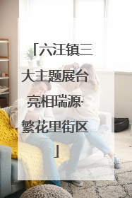 六汪镇三大主题展台亮相瑞源·繁花里街区