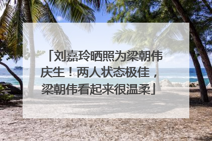 刘嘉玲晒照为梁朝伟庆生！两人状态极佳，梁朝伟看起来很温柔