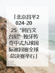 北京昌平2024-2025“利百文台尼”独牙传奇中式九球国际巡回赛全球总决赛举行