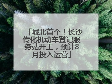 城北首个！长沙传化机动车登记服务站开工，预计8月投入运营