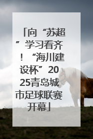 向“苏超”学习看齐！“海川建设杯”2025青岛城市足球联赛开幕