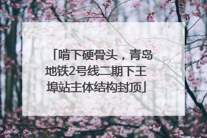 啃下硬骨头，青岛地铁2号线二期下王埠站主体结构封顶
