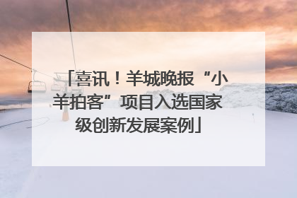 喜讯！羊城晚报“小羊拍客”项目入选国家级创新发展案例