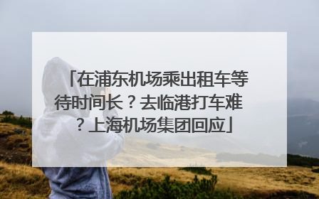 在浦东机场乘出租车等待时间长？去临港打车难？上海机场集团回应