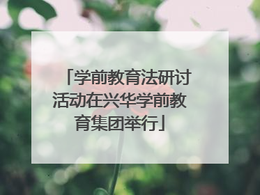 学前教育法研讨活动在兴华学前教育集团举行