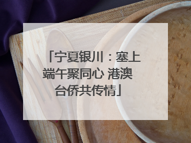 宁夏银川：塞上端午聚同心 港澳台侨共传情