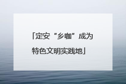 定安“乡咖”成为特色文明实践地